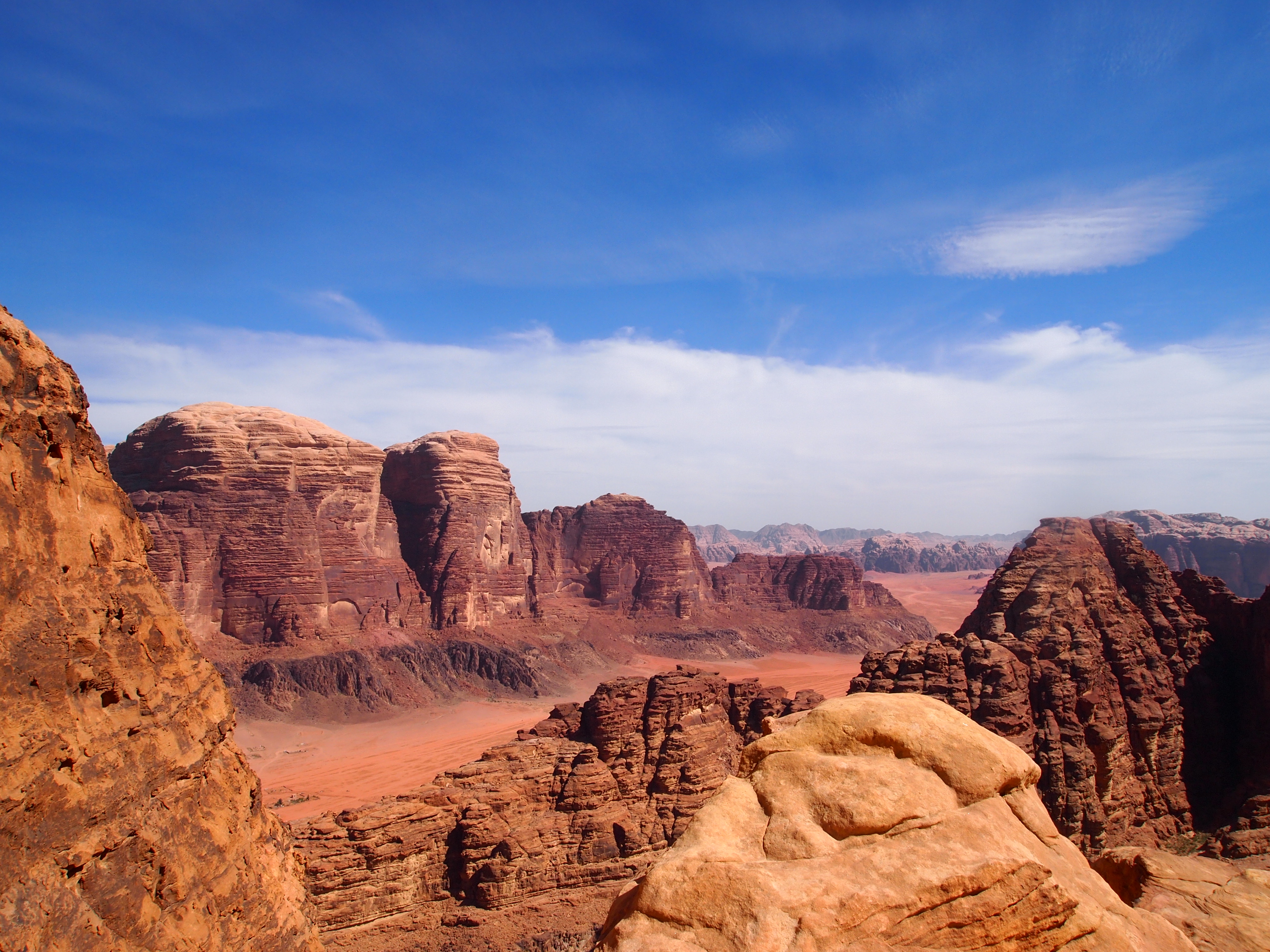 Getting off Jabel Rum through Hamad's Route 2, Wadi Rum, Jordan